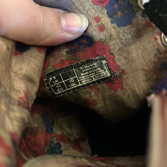 Dr Martens Womens Stratford Burgundy Boots - Picture 8 of 8